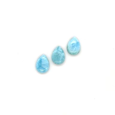 Larimar peer cabochon 14X10mm