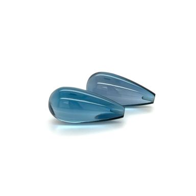 London Blue topaas pampel 22X10mm (PAAR)