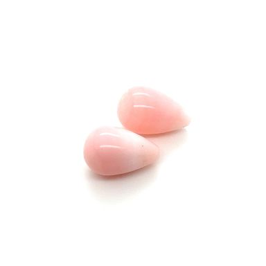 Pink opaal pampel 15X10mm