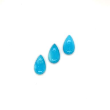 Turquoise peer cabochon 16X10mm