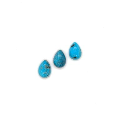 Turquoise peer cabochon 14X10mm