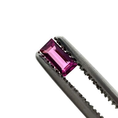 Rhodoliet baguette facet 4X2mm