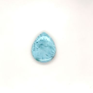 Larimar peer cabochon 30X24mm