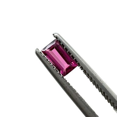 Rhodoliet baguette facet 6X3mm