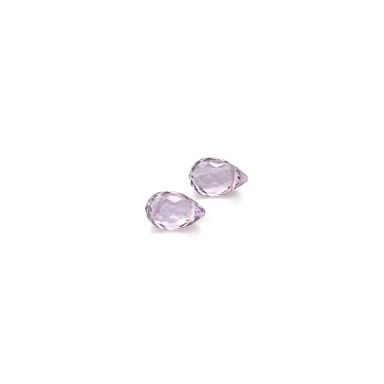 Amethyst briolet 6X4mm (horizontaal gat)