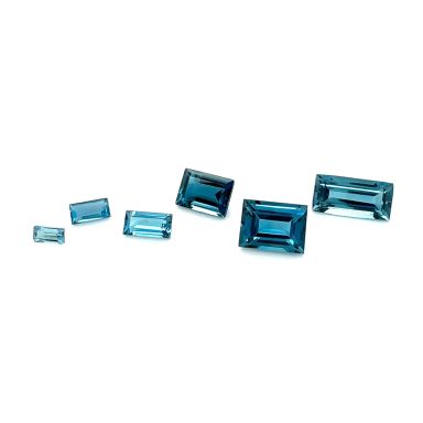 Topaas London Blue baguette facet 4X2mm