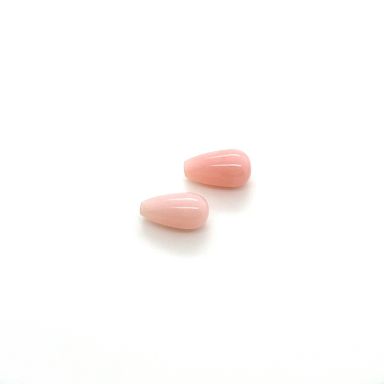 Pink opaal pampel 9X5mm