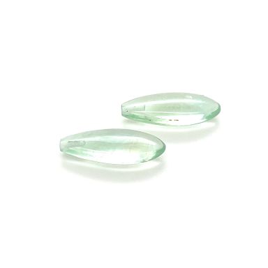 Fluoriet (blauw/groen) pampel plat 20X8mm