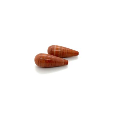 Malachiet (rood-jaspis) pampel 20X8mm