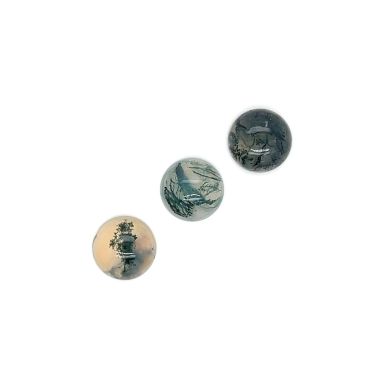 Mosagaat rond cabochon 10mm