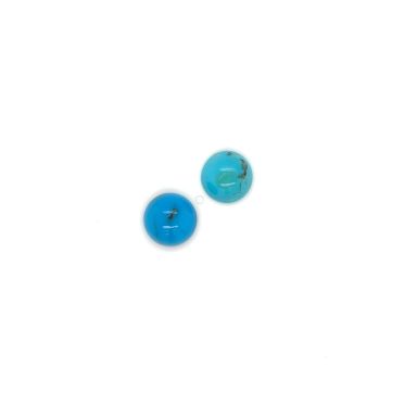 Turquoise rond cabochon 12mm