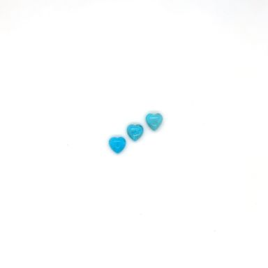 Turquoise hart cabochon 6mm