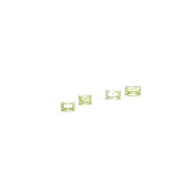 Peridoot baguette facet radiant 3X2mm