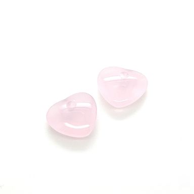 Chalcedoon (roze) pampel hart 12mm